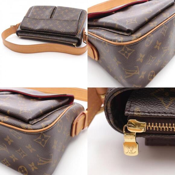 LOUIS VUITTON Brown Monogram Leather Shoulder Bag - Picture 10 of 11